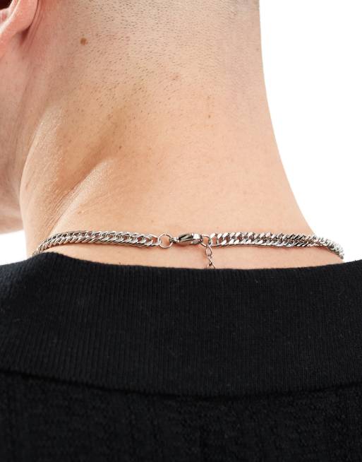 Lost Souls - Collier chaîne en acier inoxydable à maillons épais - Argenté, 3 de 4