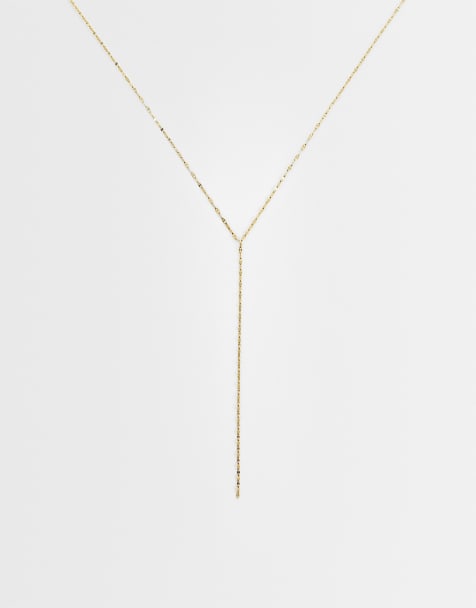 Lost Souls - Collier chaîne style lasso en acier inoxydable plaqué or 18 carats - view 1