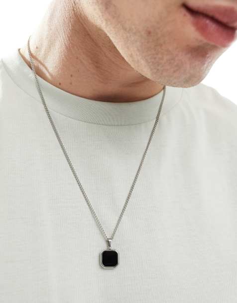 Lost Souls - Collier en acier inoxydable avec pendentif noir - view 1
