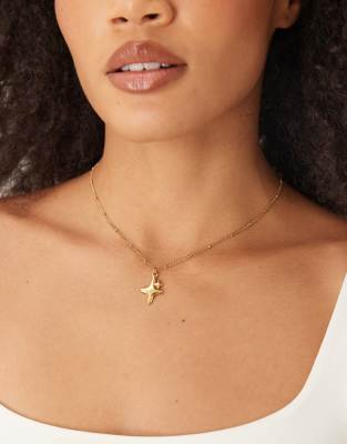 Lost Souls - Collier en plaqué or 18 carats avec pendentif étoiles-Doré