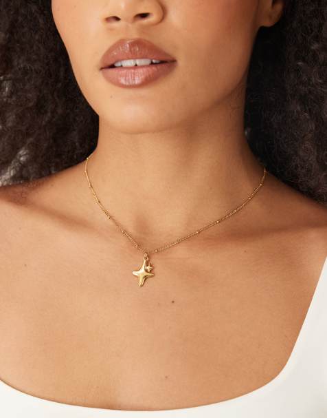 Lost Souls - Collier en plaqué or 18 carats avec pendentif étoiles - view 1