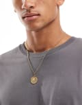 [LOST SOULS] Lost Souls compass pendant necklace in 18k gold plated No Size GOLD