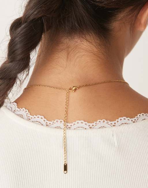 Lost Souls crystal charms necklace in 18ct gold plated stainless steel, 3 of 3