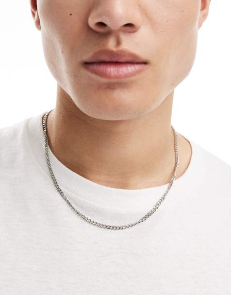 Lost Souls diamond curb chain necklace in stainless steel - view 1