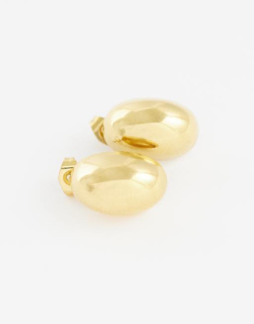 Lost Souls dome stud earrings in 18k gold plated stainless steel, 3 of 4