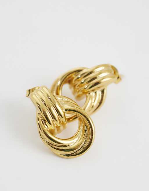 Lost Souls doorknocker earrings in 18k gold plated, 4 of 4