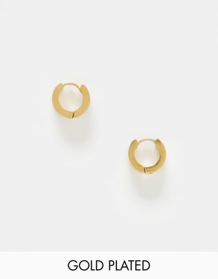 Lost Souls - Essential - Huggie-Creolen mit 18-Karat-Vergoldung-Goldfarben