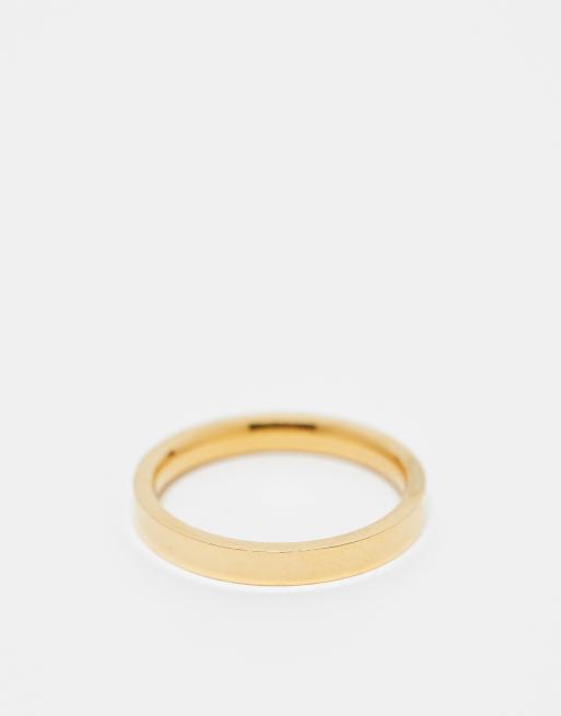 Lost Souls – Flacher Bandring mit 18-Karat-Vergoldung, 3 mm