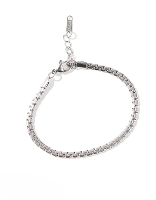 Lost Souls Flat Snake Link Chain In Silver