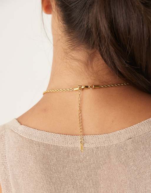 Lost Souls - Gedraaide schakelketting van 18kt verguld roestvrij staal, 2 van 3
