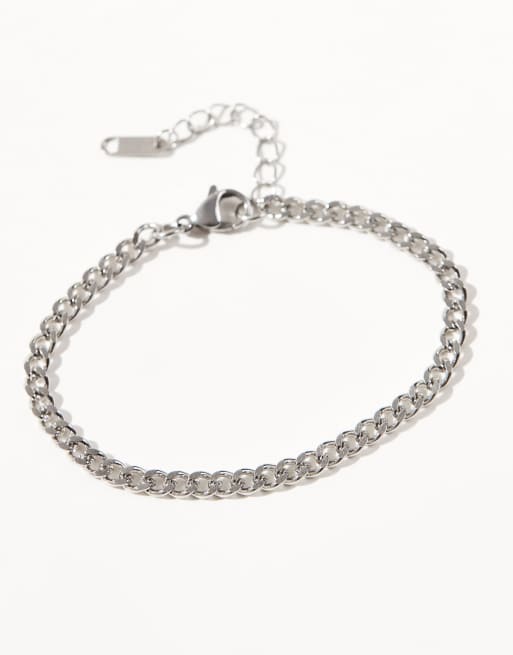 Lost Souls - Grove schakelarmband van roestvrij staal met schakels van 4mm, 2 van 3