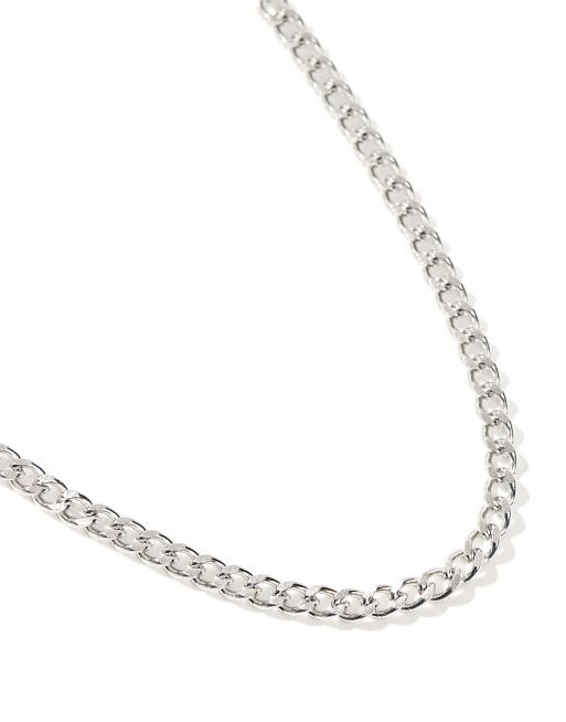 Lost Souls - Grove schakelketting van roestvrij staal met diamantjes