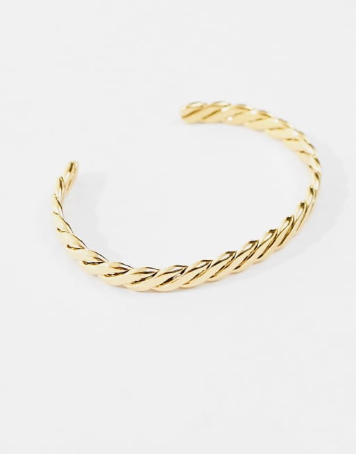 Lost Souls – Guldigt armband i rostfritt stål med skruvad design, 2 av 4