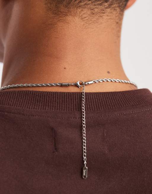 Lost Souls – Halsband med diamantslipad repkedja på 3mm i rostfritt stål , 3 av 3