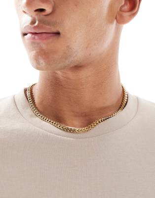 Lost Souls Heavyweight Box Cable Chain Necklace In Gold