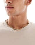 [LOST SOULS] Lost Souls heavyweight box cable chain necklace in 18k gold plated No Size GOLD