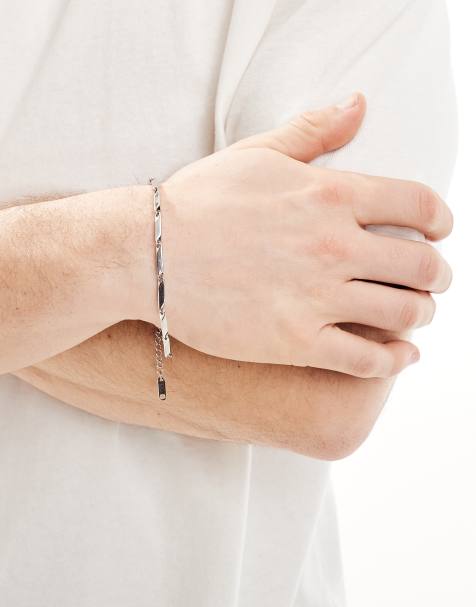Lost Souls industrial chain bracelet in stainless steel - view 1