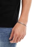 Lost Souls layered chain bracelet in stainless steel-Silver