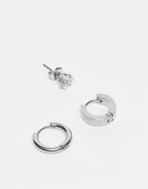 Lost Souls - Lot de 3 boucles d'oreilles uniques et classiques en acier inoxydable - view 1