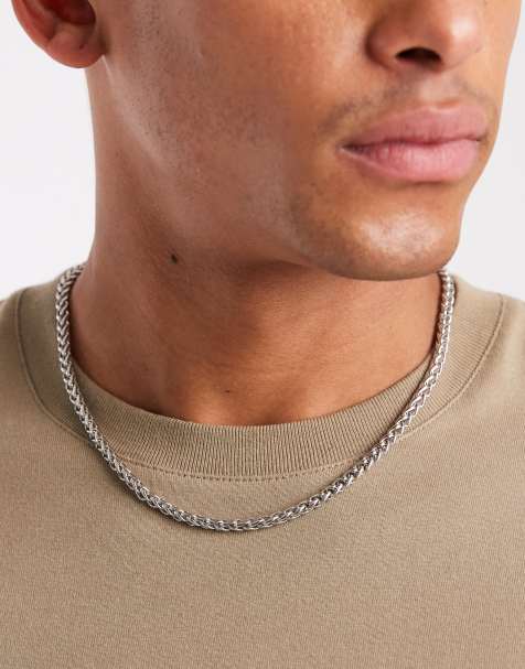 Lost souls mid weight weat chain  necklace  in stainless steel - view 1