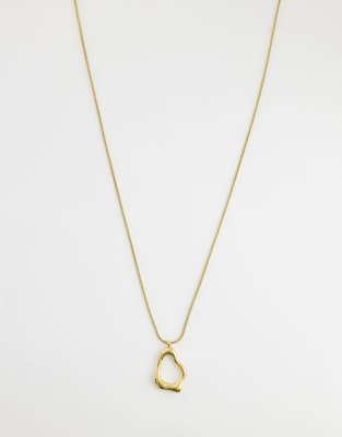Lost Souls Molten Necklace In Gold