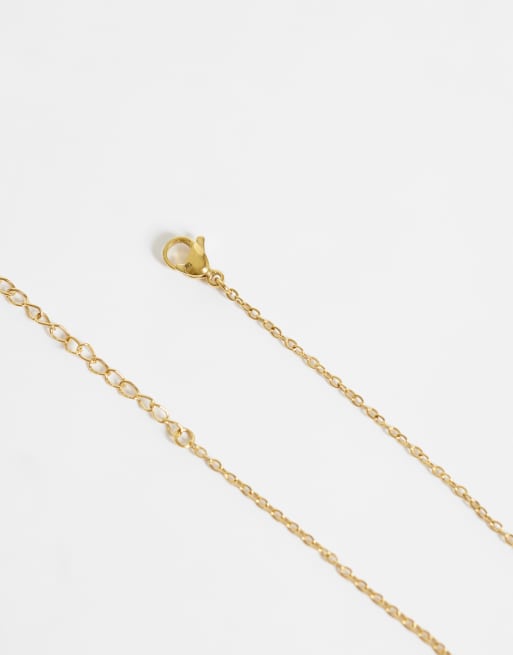 Lost Souls molten open pendant necklace in 18k gold plated stainless steel, 4 of 4