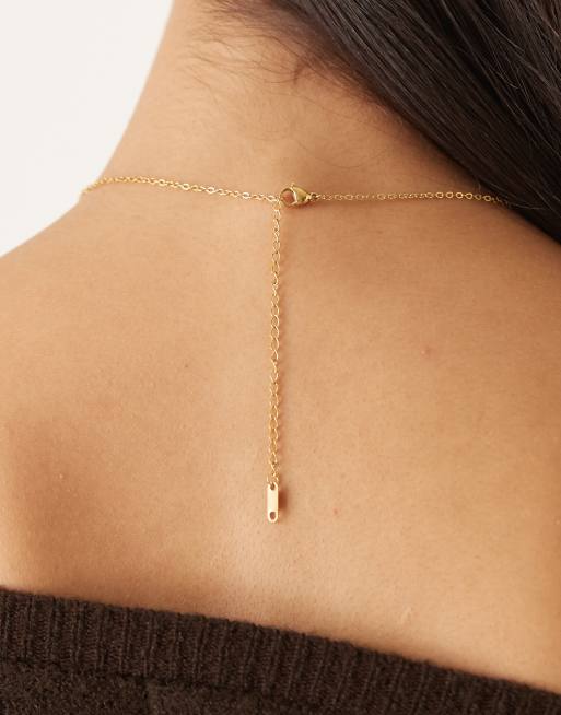 Lost Souls Necklace with mini embellished star charms in 18K gold plated, 3 of 3