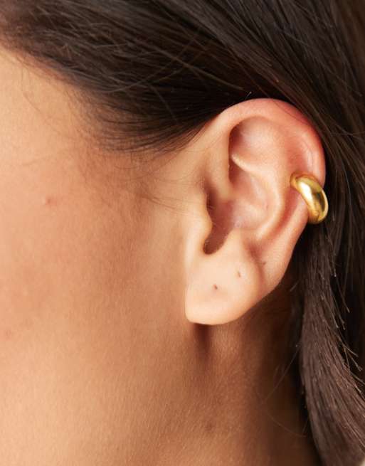 Lost Souls - Orecchino ear cuff in acciaio inossidabile placcato in oro 18 k