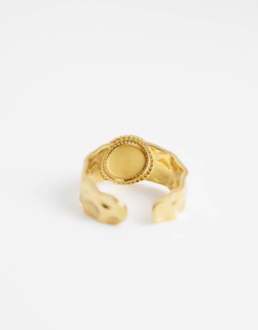 Lost Souls pearlised effect ring in 18k gold plated, 3 of 3