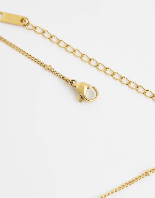 Lost Souls pearlised starfish necklace in 18K gold plated stainless steel, 4 of 4