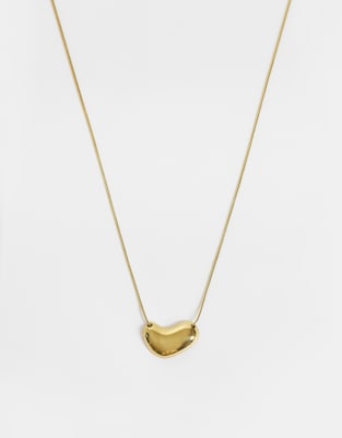 Lost Souls Pebble Necklace In Gold