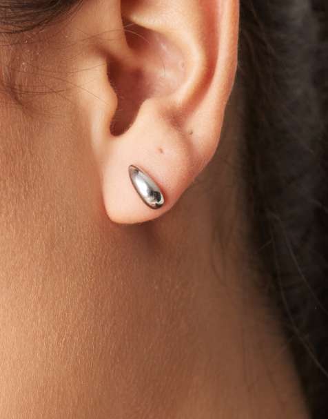 Lost Souls - Petites boucles d'oreilles minimalistes en acier inoxydable - Argenté - view 1