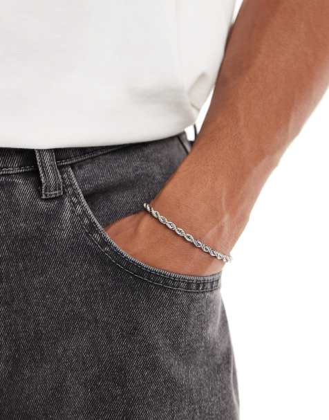 Lost Souls rope chain bracelet in stainless steel - view 1