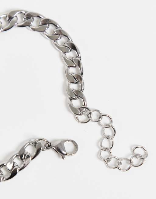 Lost Souls - Schakelarmband van roestvrij staal in zilver, 4 van 4