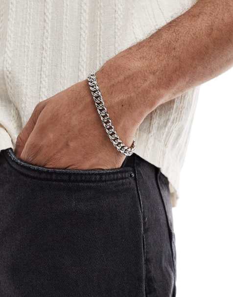 Lost Souls – Schweres Kettenarmband aus Edelstahl mit Uhrverschluss - view 1