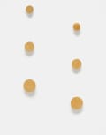[LOST SOULS] Lost Souls set of 3 pairs of plug earrings in 18kt gold plated No Size GOLD