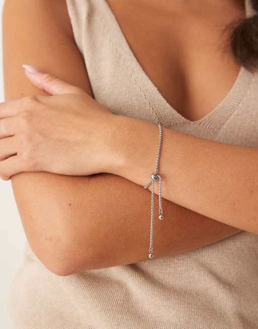 Lost Souls – Silverfärgat kedjearmband i rostfritt stål med justerbar design , 2 av 3