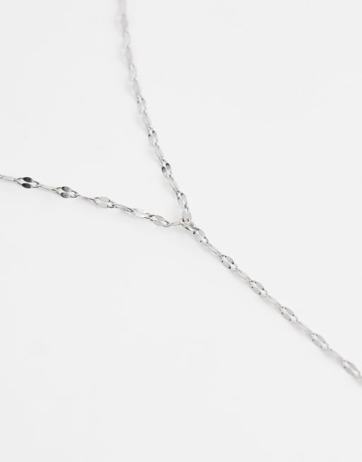 Lost Souls simple lariat necklace in stainless steel, 3 of 4