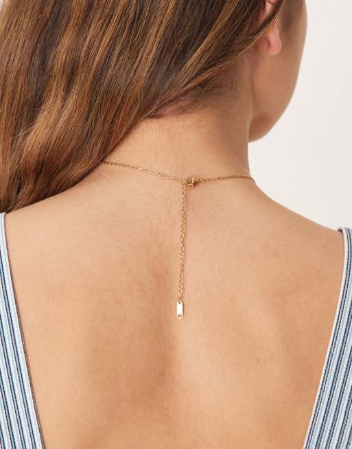 Lost Souls stainless steel 18ct gold plated multi summer charms necklace, 3 of 3