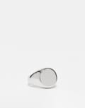 [LOST SOULS] Lost Souls stainless steel basic circle signet ring in silver M-L SILVER