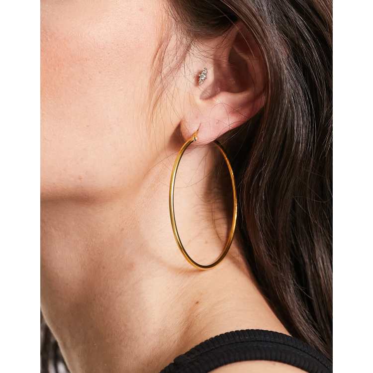 Hoop earrings deals gold big