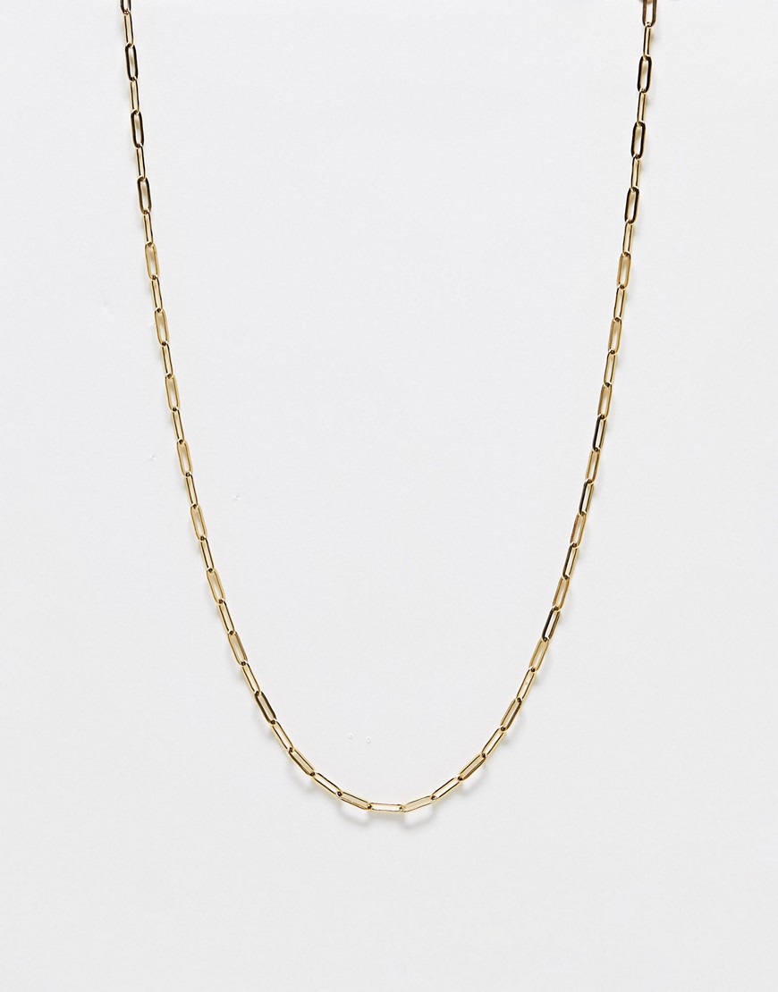 Lost Souls stainless steel chain necklace in gold