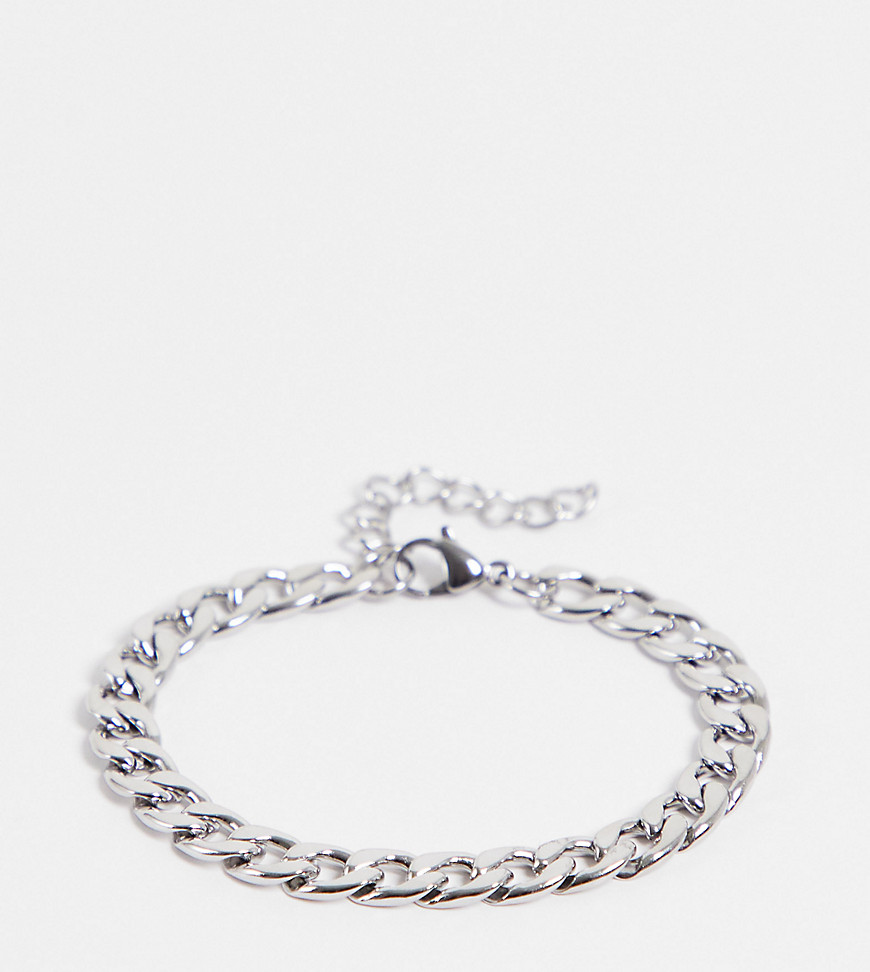 Lost Souls stainless steel curb chain bracelet on silver