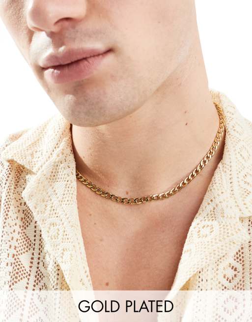  Lost Souls stainless steel curb chain in 18k gold plated