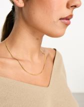 Accessorize snake chain necklace in gold | ASOS