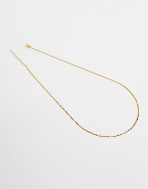 Lost Souls stainless steel fine chain necklace in gold, 3 of 4