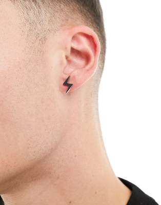 Lightning bolt deals mens earring