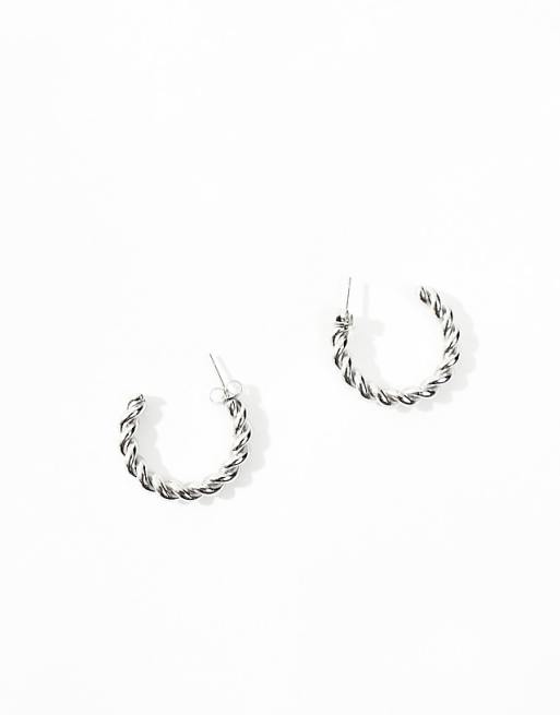Stainless steel twist hoops Stainless steel twist hoops