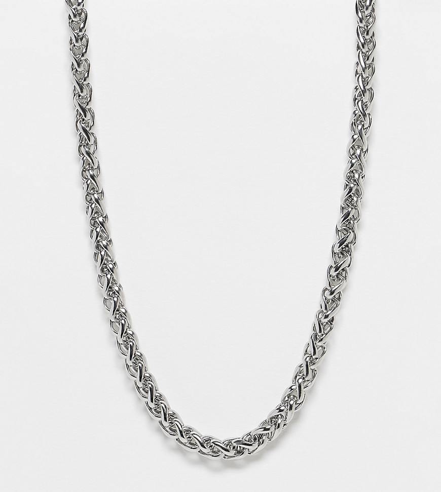 Lost Souls stainless steel wrap chain necklace in silver