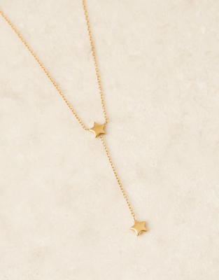 Lost Souls Star Lariat Necklace In Gold